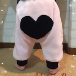 ♪あったかハート💛パンツ♪　ピンク♡おしりプックリシリーズ　75～80