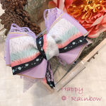 【送料無料】（再販×2）和柄🎀大きめなヘアゴムリボン 鬼 滅 羽織 和柄 刃