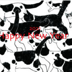 にゃん賀状　2021　30枚セット　受注生産送料無料