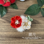 つまみ細工　髪飾り　ポイント髪飾り