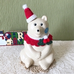 再販⑦しろくま貯金箱 クリスマス🎄ヒイラギ2点セット