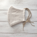 再販】受注製作】秋冬マスク＊6重ガーゼのマスク(ライトグレー)