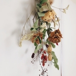 ドライフラワー冬の花束スワッグ