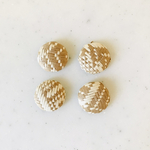 Beige Rattan 18mm Cabochons