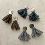 186.  【SALE】shell plate × ribbon tassel      …i,