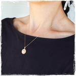 【 14kgf necklace 】コイン メダイ ネックレス