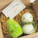 森からのおくりもの　金の王冠　ゆきだるま　王様　ツリー　羊毛フェルト