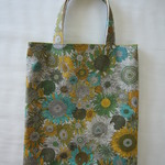 ぺったんこバッグ*リバティ*SmallSusannna*イエロー&グリーン*32×28㎝