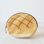 メロンパンポーチ　brown