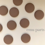 matte beige cabochon 6p