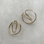 【171】double foop earcuff gold