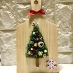 カッティングボードでクリスマスツリー🌲