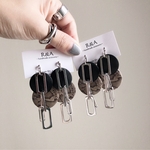 送料無料♡パイソンblack♪♪ピアス/イヤリング
