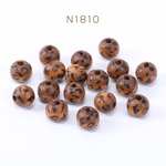 送料無料  30個 ウッドビーズ 丸玉 12mm ブラウン【30ヶ】 N1810