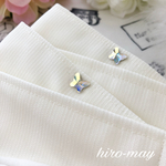 限定！2枚☆バタフライ のスワロ・義務ではなく着けたくなる♪アクセサリーマスク＊ゴムバージョン✳︎ストライプ模様①