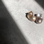 天然バロックパール(L)ピアス