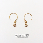 デイジーの一粒ピアス（14kgf）