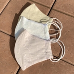 【仕立て屋さんのマスク♪】　新カラー入りました！立体レースマスク　裏地シルク　小顔効果　口元ワイヤー入り