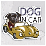 『Dog in Car』 　オリジナル　車用ステッカー　