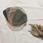 ベビー&キッズ　カラフルつぶつぶとんがりニット帽