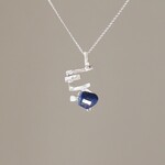 polygon　　　ラピスラズリとシルバーのネックレス silver925 ◼pivo◼1284