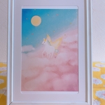 インテリア　アート　ポストカード　ハッピーユニコーン【送料込み】