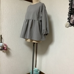 ハーフリネン　ペプラム　チュニック💕