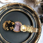 金木犀と金の花のヘアクリップ