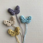 手編み ちょうちょ ヘアゴム　 ❇︎ butterfly hair tie ❇︎ ベビー キッズ