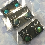 イヤリング　【B品】色違いセット　シルバー