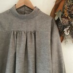 サンプル販売　ブラウス　ふんわりパフ袖　コットンウール起毛