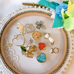 アクセサリー製作にぴったりのオシャレなチャームセット　P433