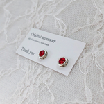 送料無料✴︎アレルギー対応✴︎再販♡silver kira kira+ swarovski ピアス・イヤリング♡ライト シャム
