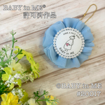 BABY in ME マタニティシフォンロゼット♡ベビーブルー♡ マタニティマーク　マタニティロゼット