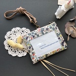 リバティ●IDカードホルダー/入校証ホルダー/パスモケース『Wiltshire』ブラウン系/ビニコ　ストラップ付き　カード入れ　ミニ財布　学校、幼稚園、パスケース、ICカード