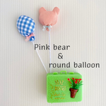 ピンククマと丸い風船＊完成品