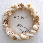 ダックスフンドのHOMEしっぽリース