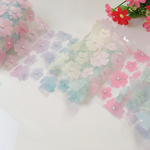 新作★チュール　りぼん★3D お花★パステル