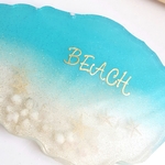 海の絵　コ－スタ－　BEACH　エメラルド　B