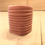 【送料込】新品  くすみピンク 10本セット まとめて購入可能 ストレッチリボン ナイロンヘッドバンド ベビーヘアバンド ヘアバンド ナイロンヘアバンド ハンドメイド 素材