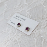 送料無料✴︎アレルギー対応✴︎silver kira kira+ swarovski ピアス・イヤリング♡アメジスト