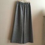 カシミヤウールGで作ったワイドパンツ