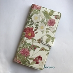 ほぼ　全て　機種　対応　スマホケース　スマホカバー　手帳　バラ　花　薔薇　ローズ　ガーデン