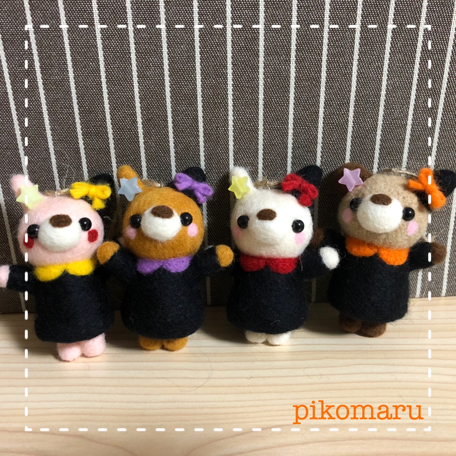 風船くまちゃん♡羊毛フェルト - PIKOMARU'S GALLERY | minne