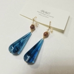 伊勢神宮で育った御山杉ピアス　イヤリングに変更可　 大ぶりピアス　