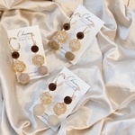 【Harf-year design】pearl & pale チタンポスト ピアス