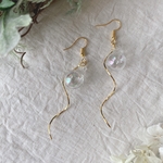 【送料無料】シャボン玉ウェーブピアス＊イヤリング＊金具変更OK