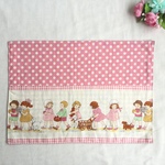 ランチョンマット 25×35 ＊お散歩＊ピンク