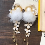 Pearl button   pierce /earring