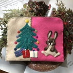 🎄X'masうさぎのポーチ🐰